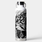 ブラックタイガーTHOR絶縁ボトル名前をカスタムする ウォーターボトル (正面)