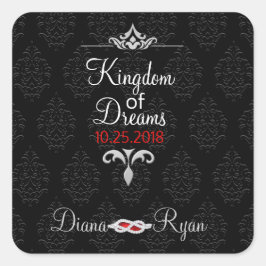 ブラックタイギフトシール スクエアシール