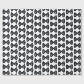 ブラックタイクリスマス ラッピングペーパー (フラット)