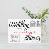 ブラックタイゲイウェディングシャワー招待状 招待状 (スタンド正面)