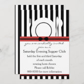 ブラックタイサッパークラブ 招待状 (正面/裏面)