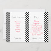 ブラックタイスタイルスポーツ 招待状 (裏面)