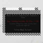 ブラックタイスタイルスポーツ 招待状 (正面/裏面)