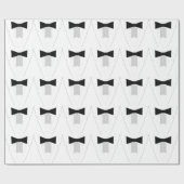 ブラックタイタキシード ラッピングペーパー (フラット)