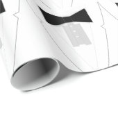 ブラックタイタキシード ラッピングペーパー (ロールコーナー)