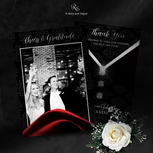 ブラックタイダイヤモンドサンキューカード サンキューカード