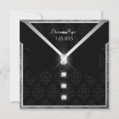 ブラックタイダイヤモンド招待状 招待状 (正面)