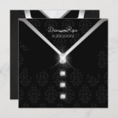 ブラックタイダイヤモンド招待状 招待状 (正面/裏面)