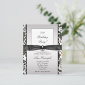 ブラックタイダマスクウーマンバースデーパーティー 招待状 (スタンド正面)