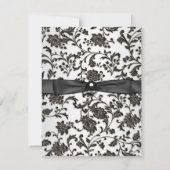 ブラックタイダマスクウーマンバースデーパーティー 招待状 (裏面)