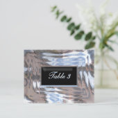 ブラックタイテーブル番号カード ポストカード (スタンド正面)