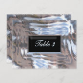 ブラックタイテーブル番号カード ポストカード (正面/裏面)