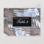 ブラックタイテーブル番号カード ポストカード (裏面)