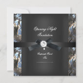 ブラックタイディナーシルバーブラック2 招待状 (裏面)