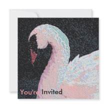 ブラックタイディナーダンス招待状