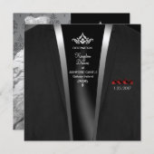 ブラックタイデスティネーション招待状 招待状 (正面/裏面)