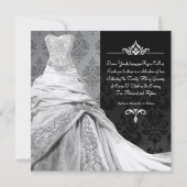 ブラックタイデスティネーション招待状 招待状 (裏面)