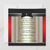 ブラックタイフォーマルチャリティー招待状 招待状 (正面)