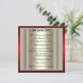 ブラックタイフォーマルディナーパーティの招待状 招待状 (スタンド正面)