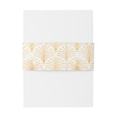 ブラックタイフォーマル金ゴールドアールデコ招待状バンド 招待状ベリーバンド (裏面例)