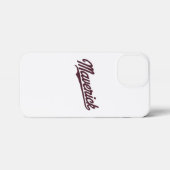 ブラックタイポグラフィマーベリック iPhoneケース (裏面横)