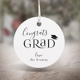 ブラックタイポグラフィモダン院出感謝してい学お願い フェイバータグ