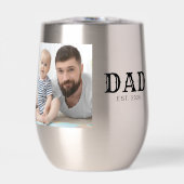 ブラックタイポグラフィーのDad Establishedフォト (正面)