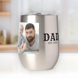 ブラックタイポグラフィーのDad Establishedフォト