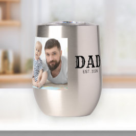 ブラックタイポグラフィーのDad Establishedフォト
