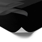 ブラックタイポスターカーラ ポスター (角)