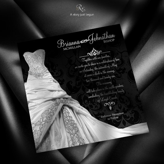 ブラックタイルクスデスティネーション招待状 招待状