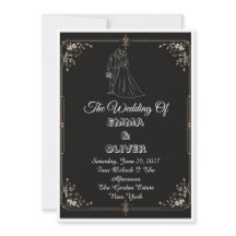 ブラックタイロマンス 高級感のある黒と象牙色とゴールドの結婚式