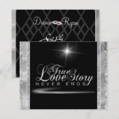 ブラックタイ日付の保存 セーブザデート (正面/裏面)