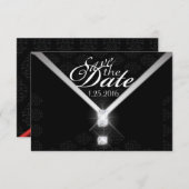 ブラックタイ日付の保存 セーブザデート (正面/裏面)