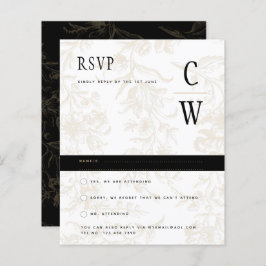 ブラックタイ結婚のテーマヴィンテージ金ゴールドダマスク