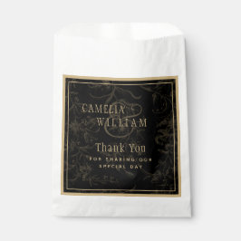 ブラックタイ結婚のテーマヴィンテージ金ゴールドダマスク フェイバーバッグ