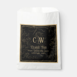 ブラックタイ結婚のテーマヴィンテージ金ゴールドダマスク フェイバーバッグ