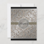 ブラックタイ・エレガンス、レセプション招待状 招待状 (裏面)