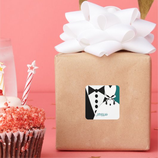 ブラックタイ スクエアシール (パーティー)