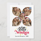 ブラックタイ フェスティブ レトロ フォト コラージュ クリスマス (正面)