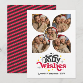 ブラックタイ フェスティブ レトロ フォト コラージュ クリスマス