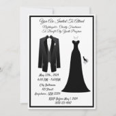 ブラックタイ 招待状 (正面)