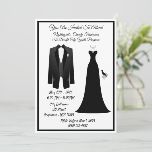 ブラックタイ 招待状 (スタンド正面)