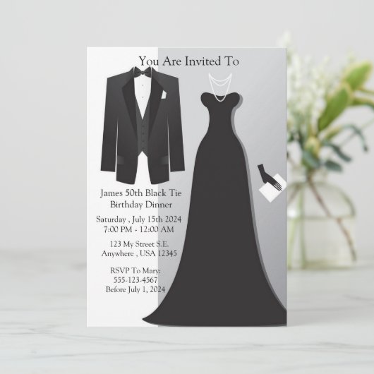 ブラックタイ 招待状 (スタンド正面)
