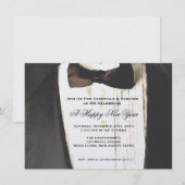 ブラックタイ 正式な場への招待 招待状 (正面/裏面)