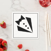 ブラックタイ – Tuxedo Bacherlorパーティー スタンダードカクテルナプキン (インサイチュ)