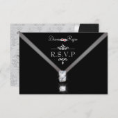 ブラックタイR.S.V.P. 出欠カード (正面/裏面)