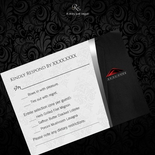 ブラックタイR.S.V.P. 出欠カード