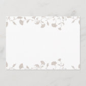 ブラックタエレガントンQRコード結婚のカード挿入 エンクロージャーカード (裏面)