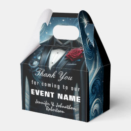 ブラックタキシードありがとう |ギフトボックス フェイバーボックス